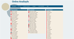 Desktop Screenshot of onlineanasayfa.com